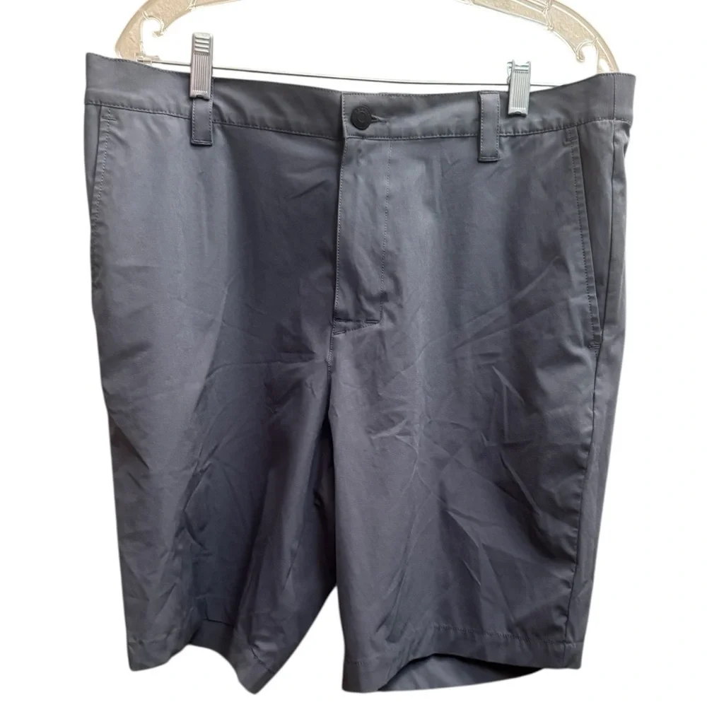 BANANA REPUBLIC Men's Gray Flat Front Golf Shorts Size 36 Pockets Outdoors